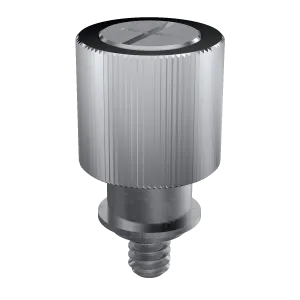 Self-Clinching Collar Base Panel Fastener, Knurled Head, Aluminum Knob, Steel Base, Stainless Screw, M5x0.8 x 1, 100 Pack