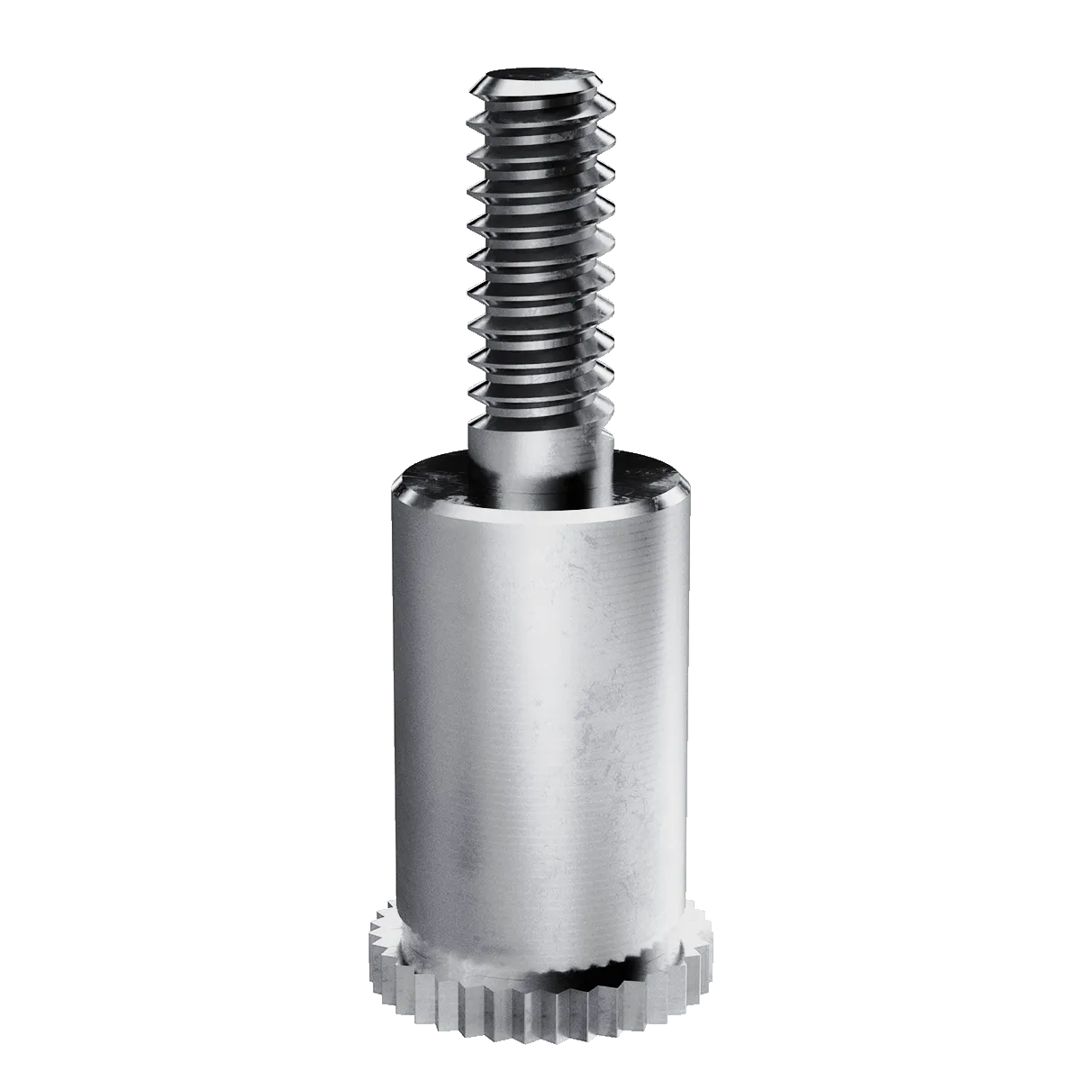 Self-Clinching Standoff, Male, Stainless Steel, Passivated, Metric, M3.5x0.6 x 10, 100 Pack