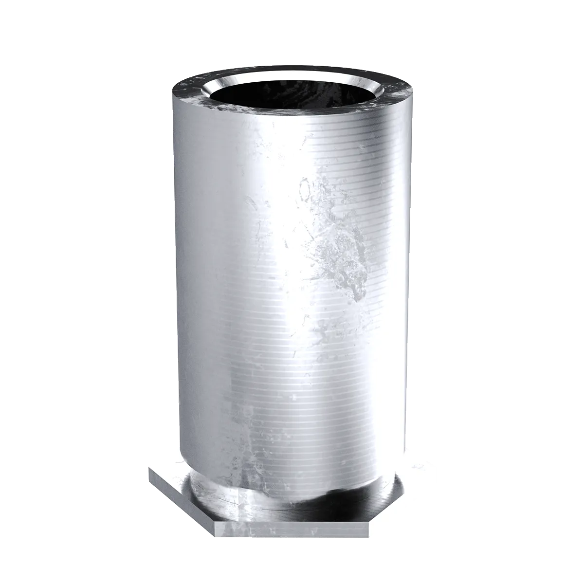 Self-Clinching Standoff, Through Unthreaded, 7075-T6 Aluminum, 0.116 x 0.125, Hole Dia.: 0.187, 100 Pack