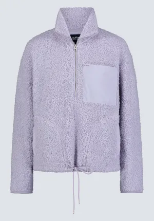 Sena Women's Sherpa Jacket with Chest Pocket, Thistle Purple - JK0036F