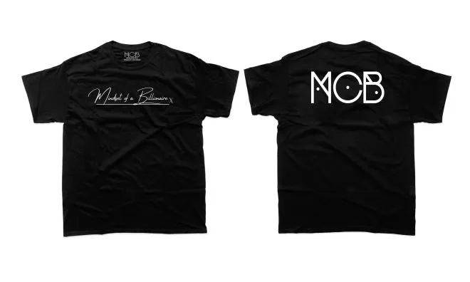 Signature Mindset of a Billionaire Short Sleeve Glow In The Dark/Blk T-shirt