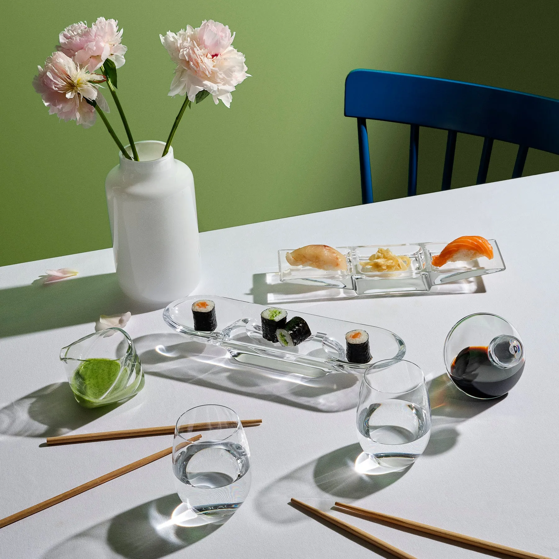 Silhouette Compartment Tray 3 Sections Curved