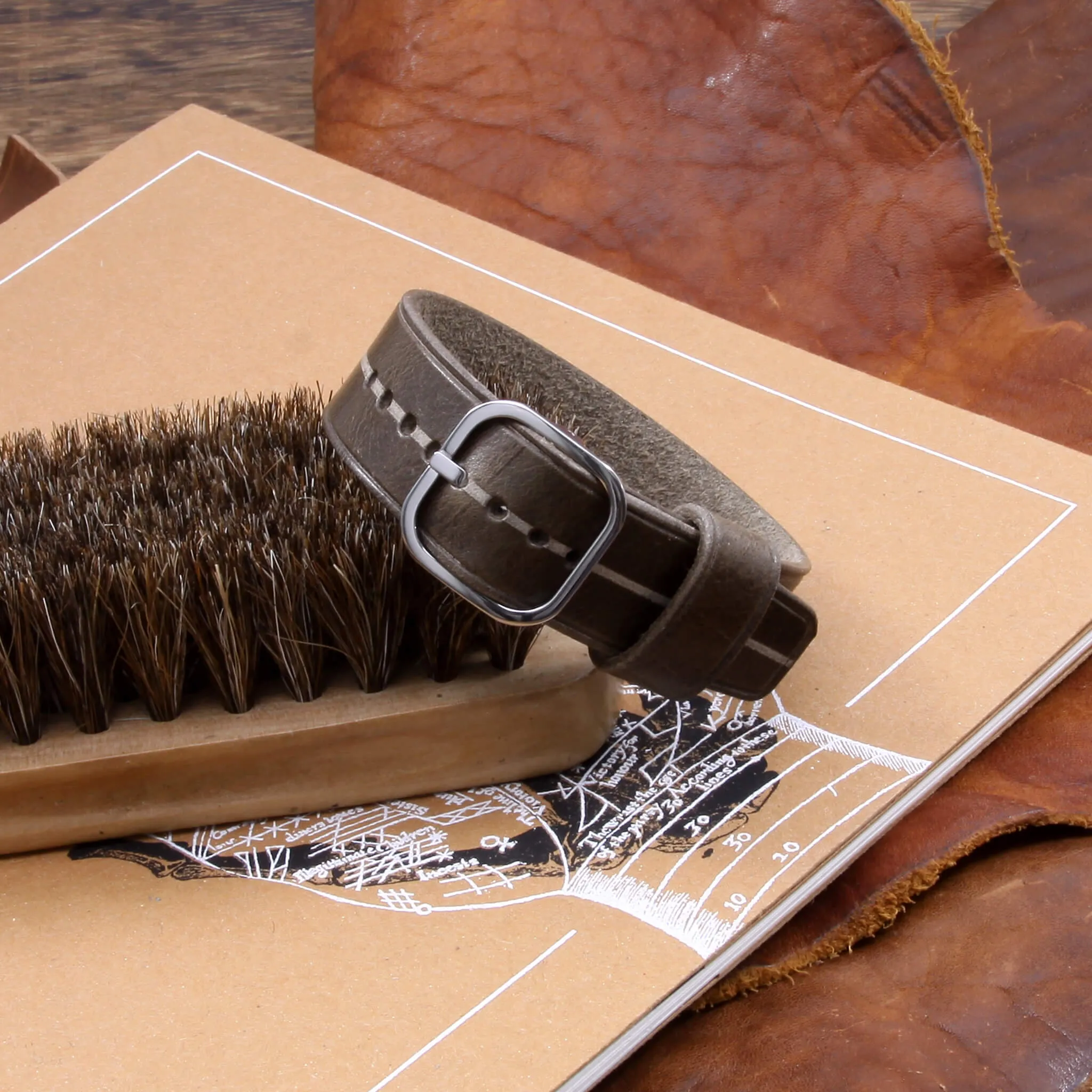 Single Pass Leather Watch Strap, Garrison | Douglas 116