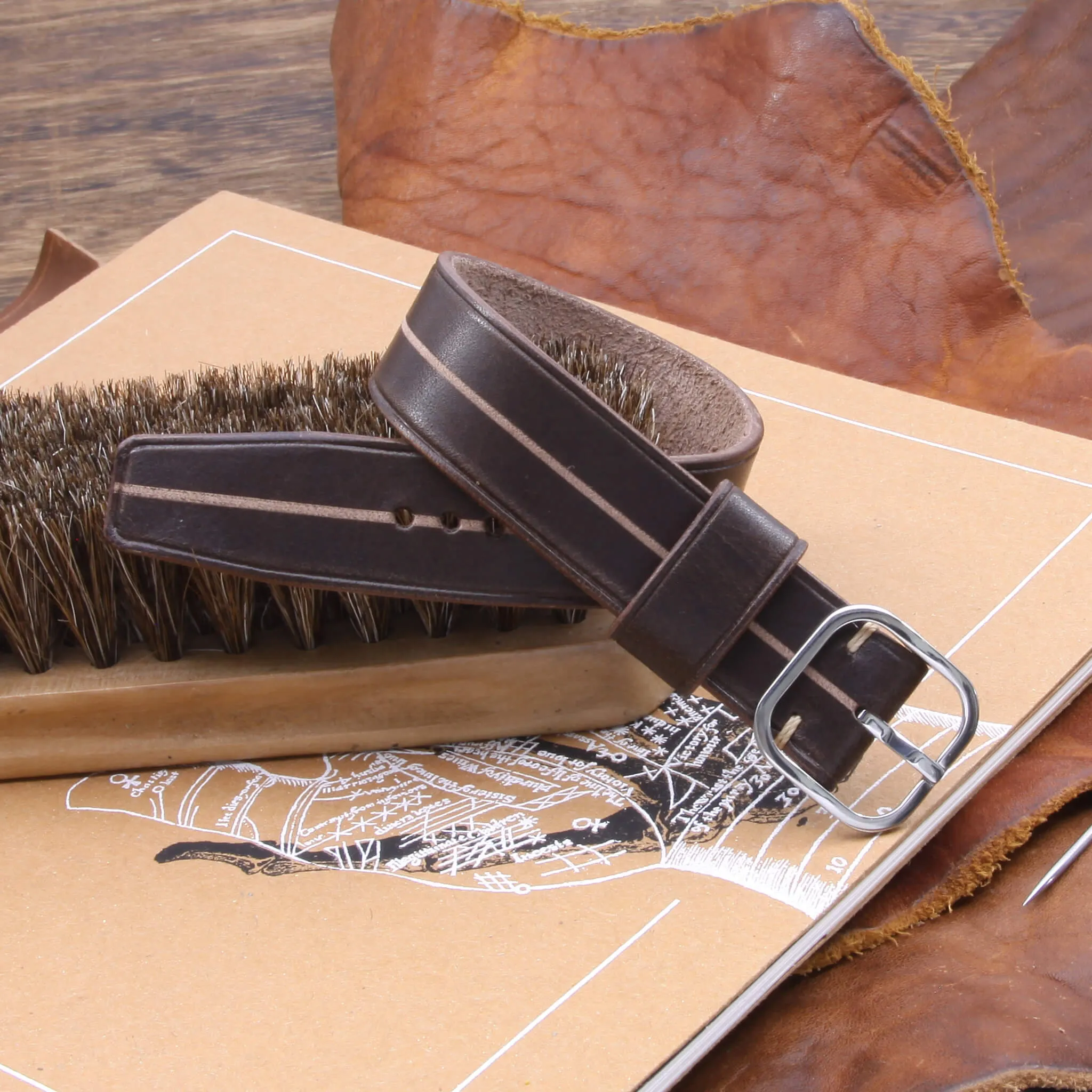 Single Pass Leather Watch Strap, Garrison |  Sequoia 106