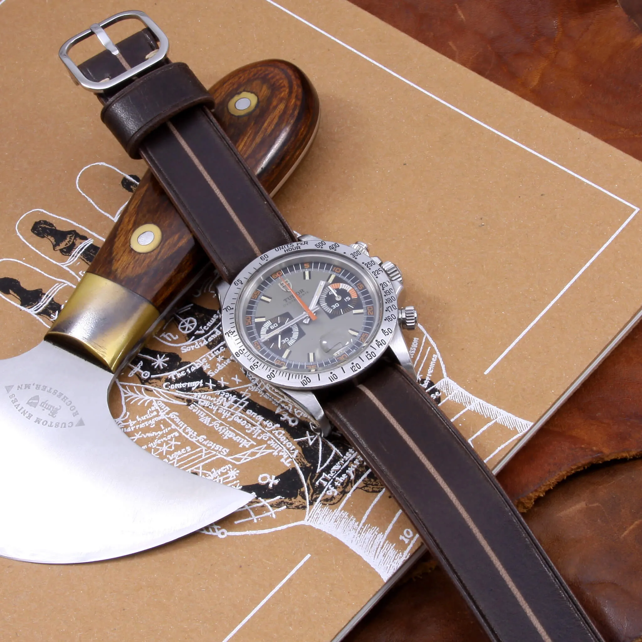 Single Pass Leather Watch Strap, Garrison |  Sequoia 106
