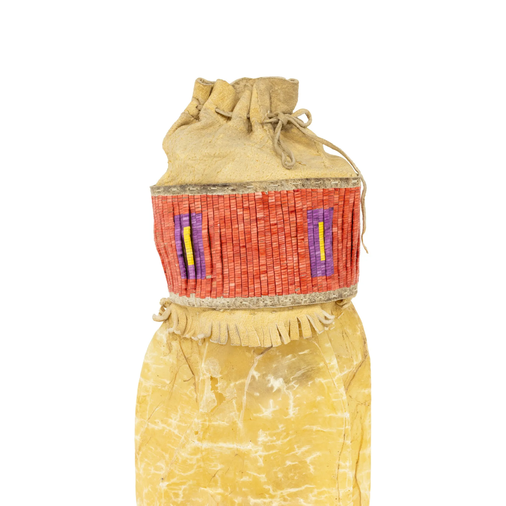 Sioux Buffalo Bladder Quilled Bag