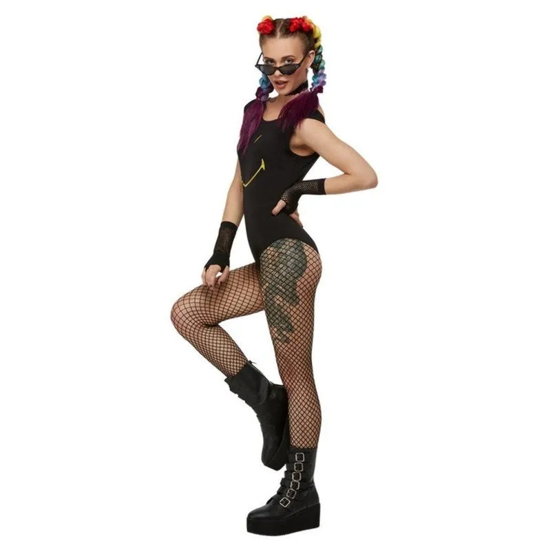 Smiley Bodysuit, Black