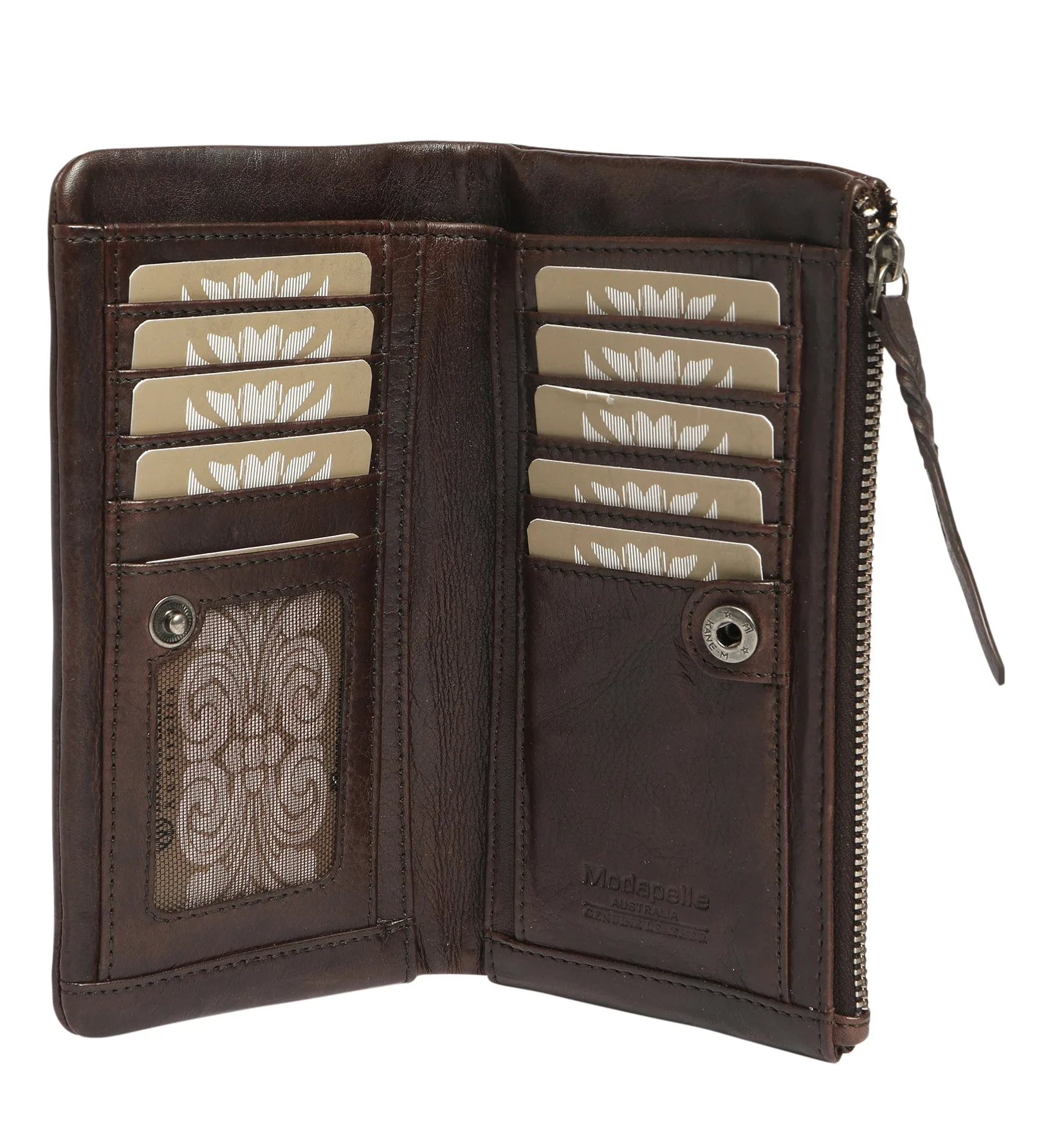 soft vintage leather wallet (7633)