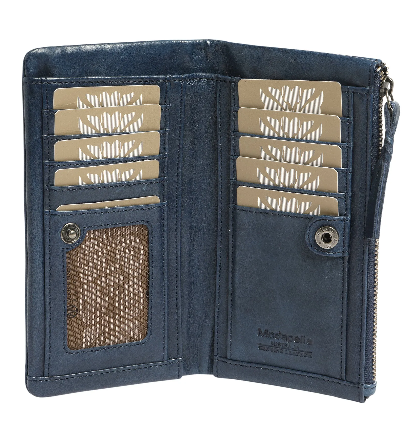 soft vintage leather wallet (7633)