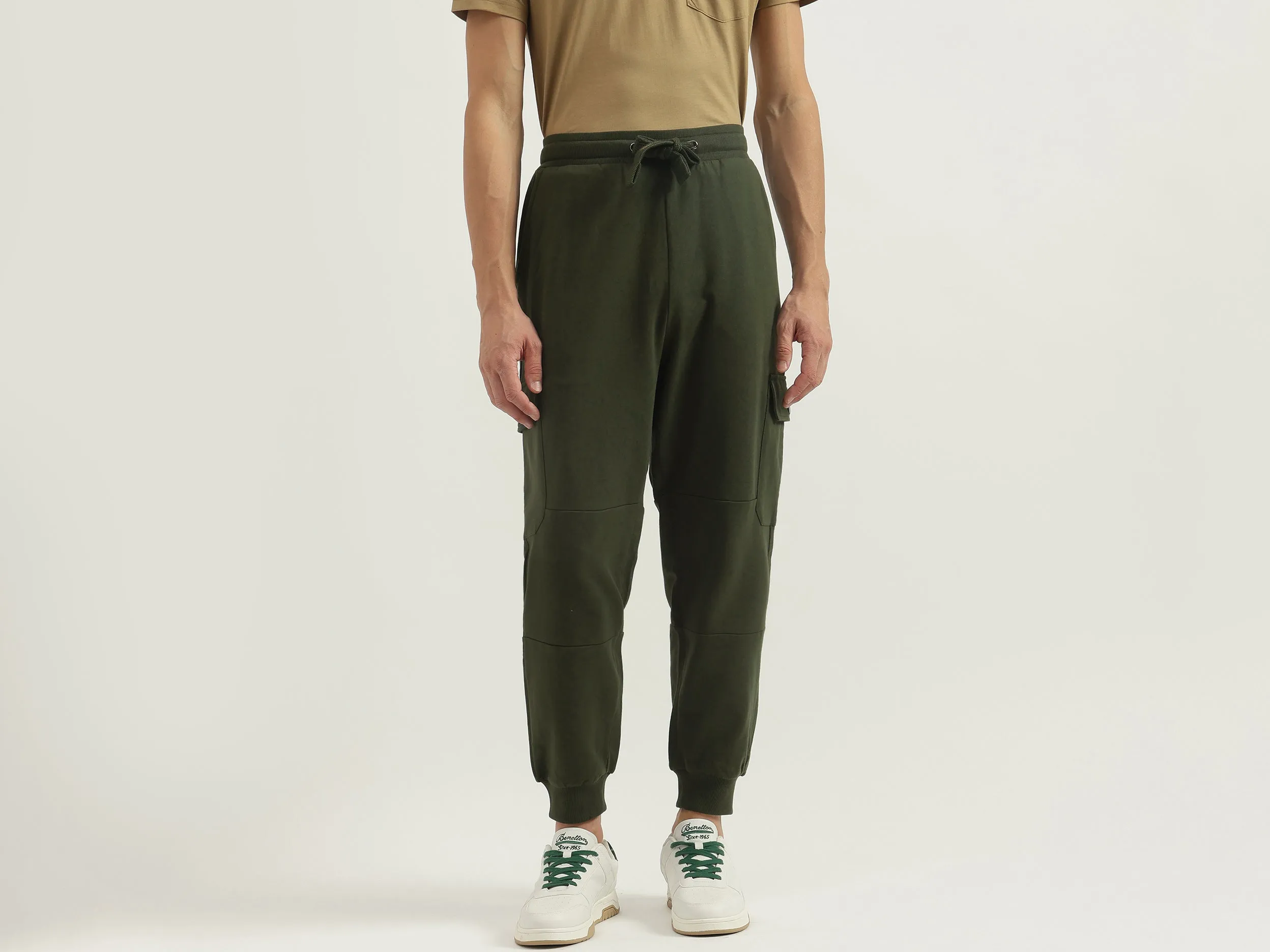 Solid Baggy Fit Track Pants