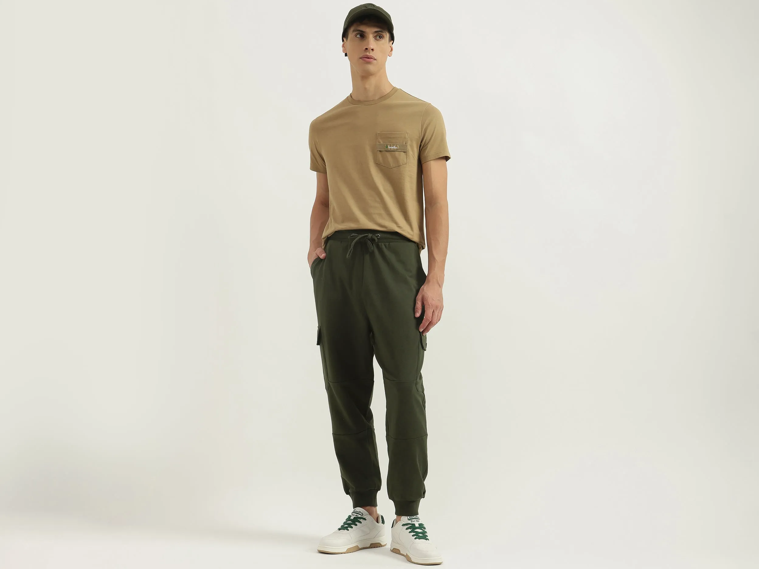 Solid Baggy Fit Track Pants