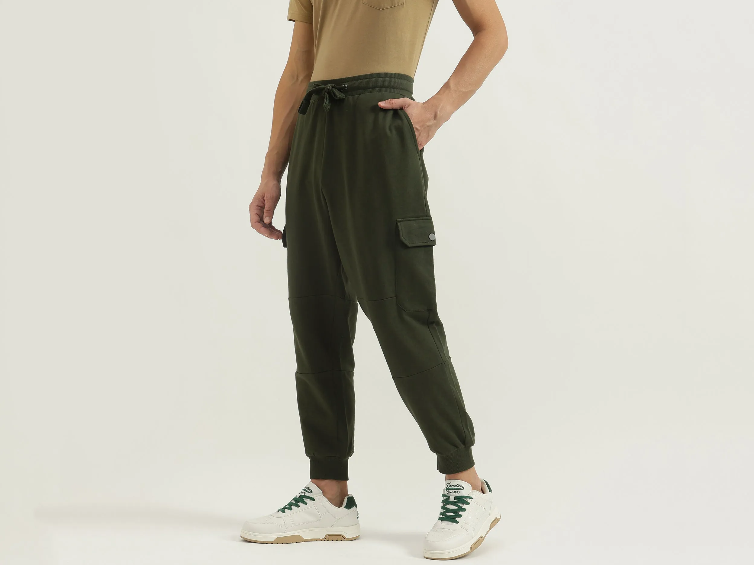 Solid Baggy Fit Track Pants