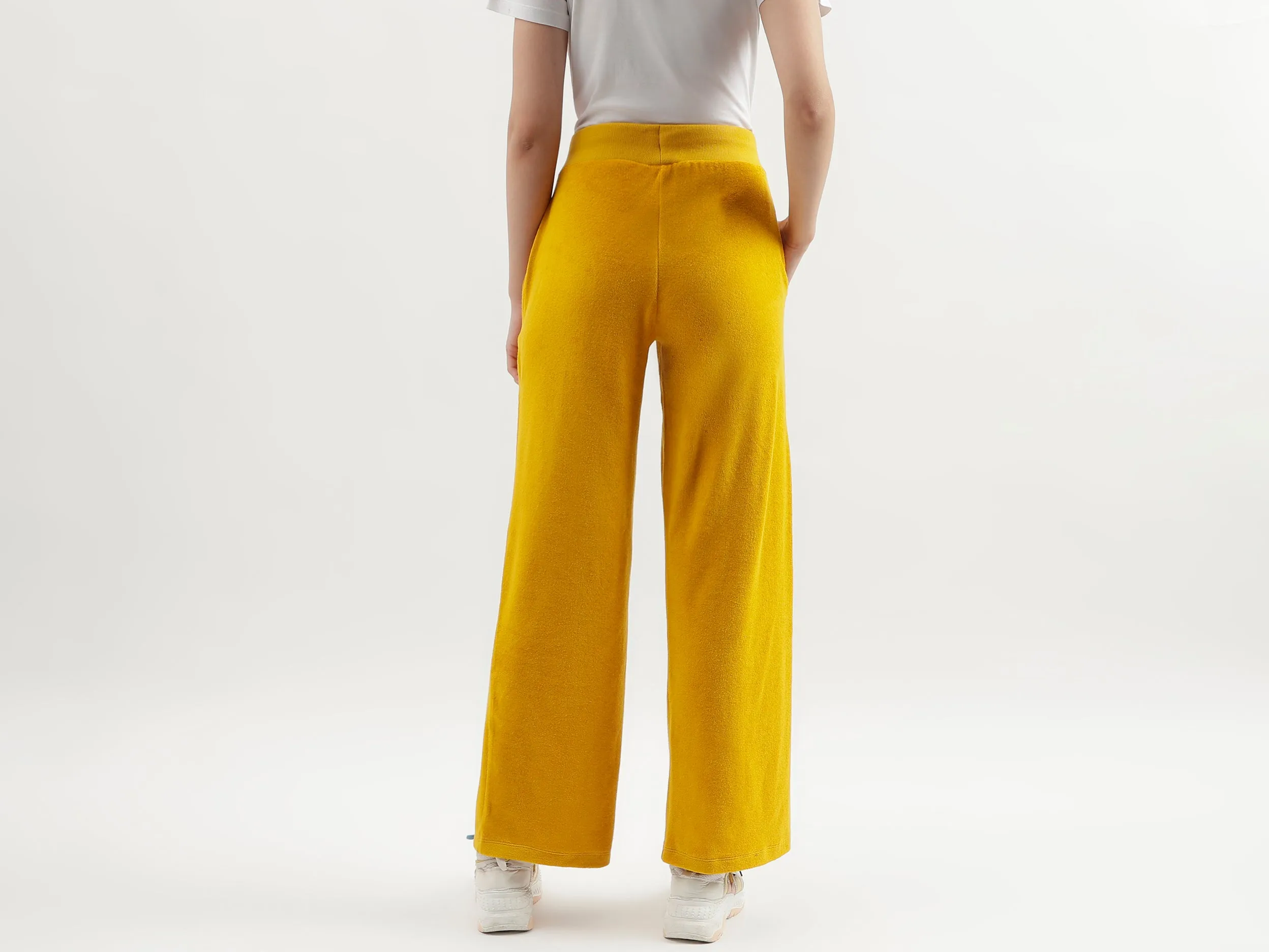 Solid Coloured Wide Leg Joggers