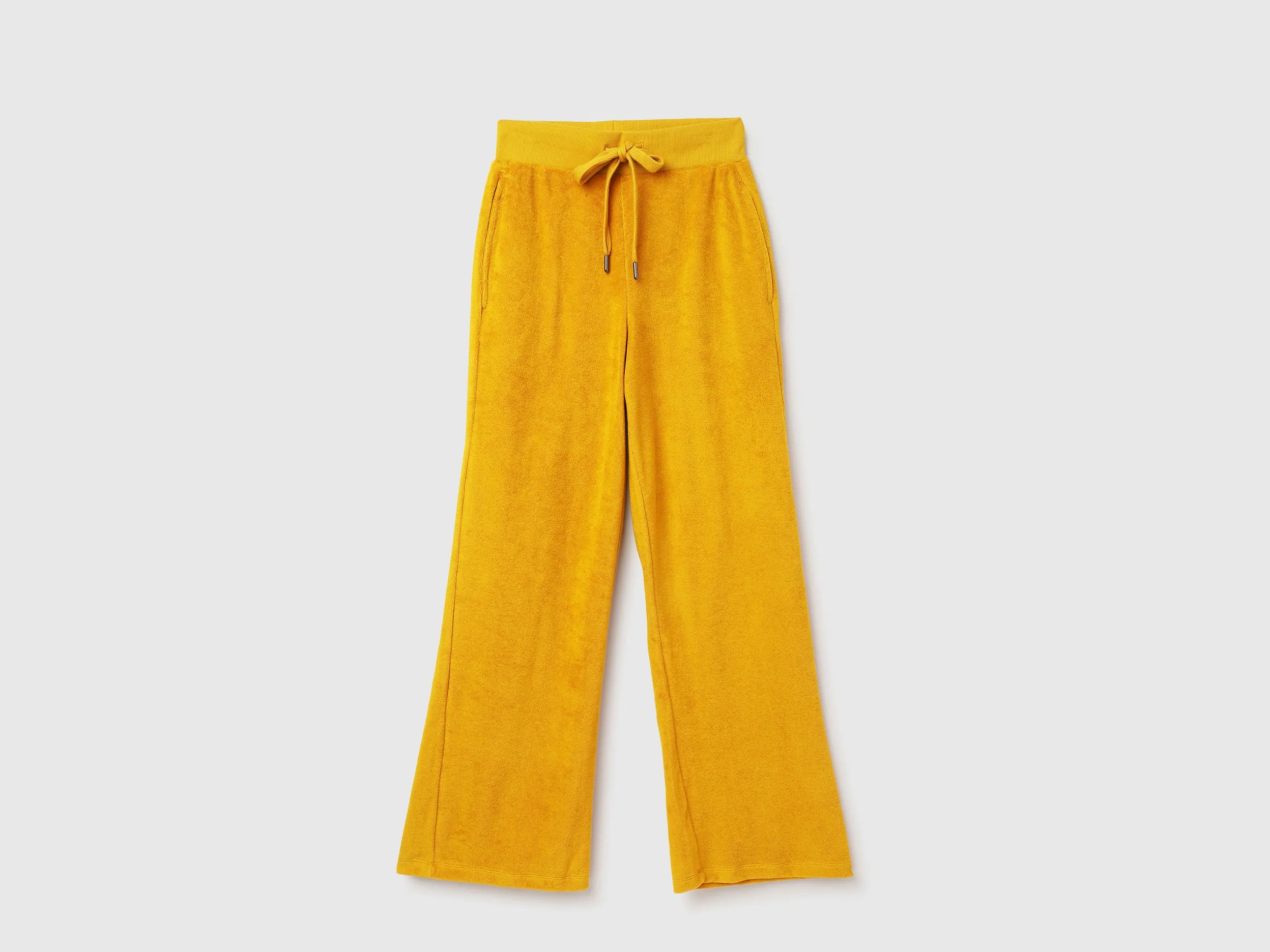 Solid Coloured Wide Leg Joggers