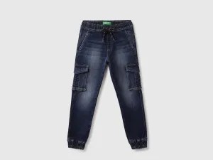 Solid Jogger Fit Jeans