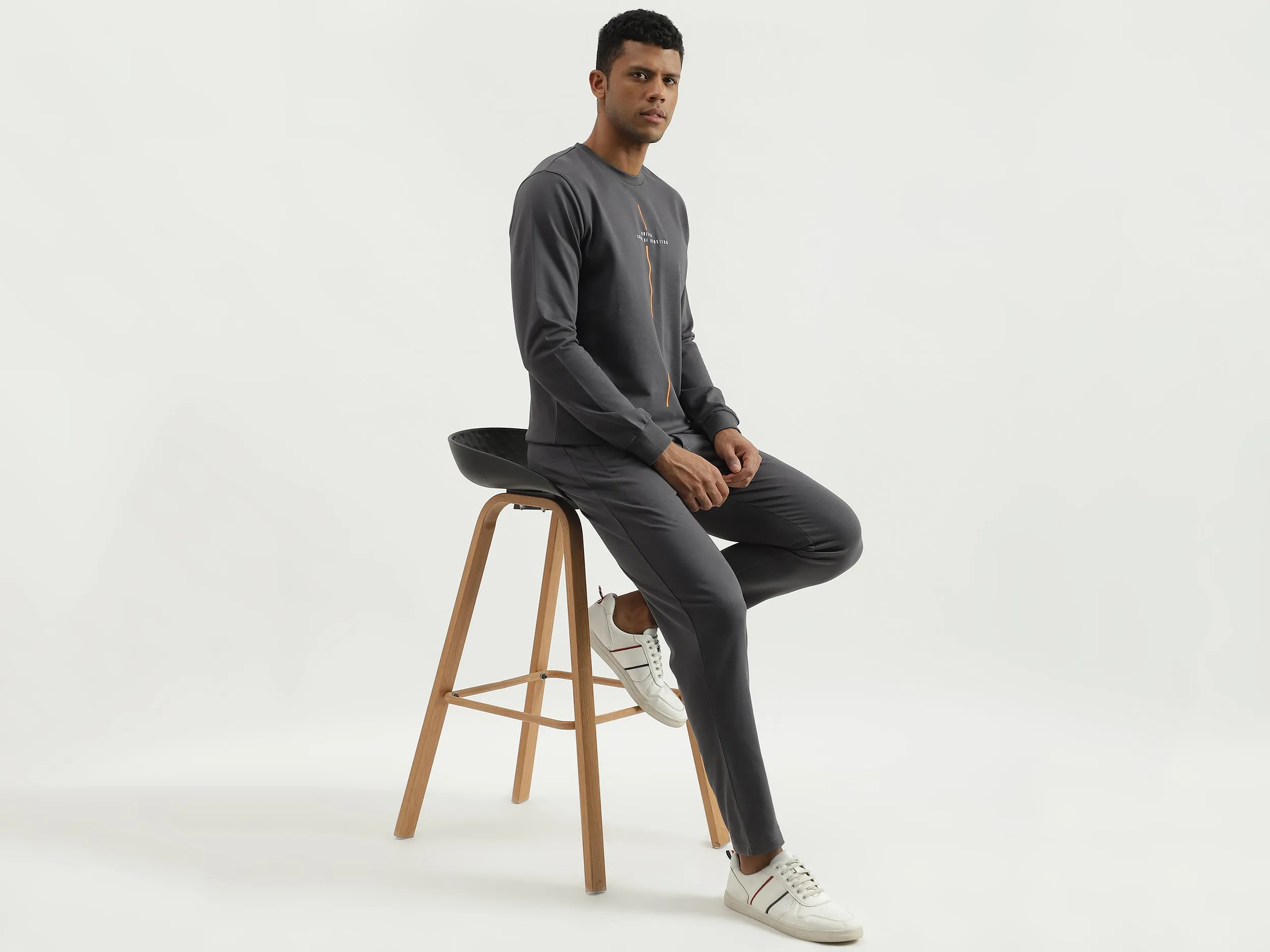 Solid Regular Fit Trousers