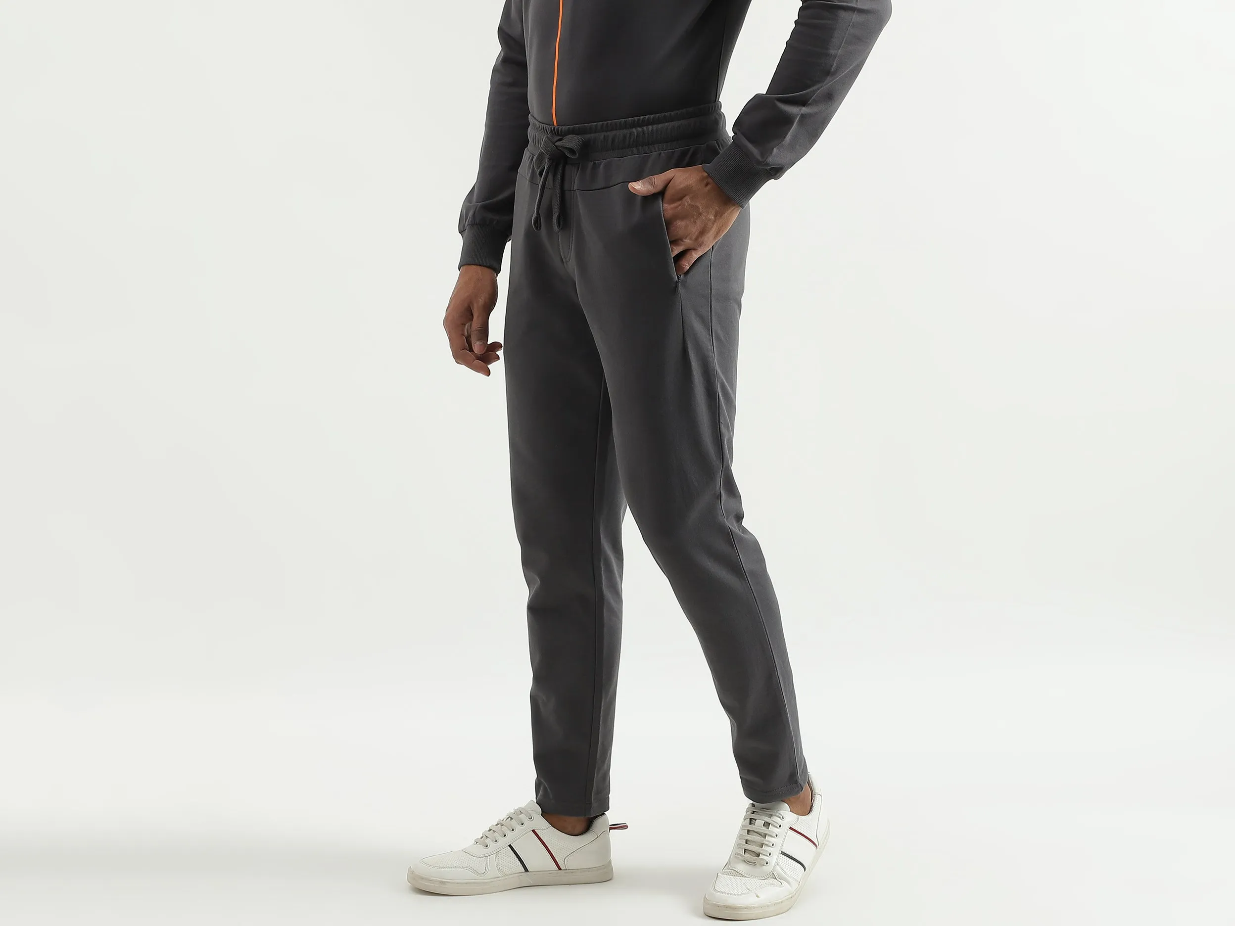 Solid Regular Fit Trousers
