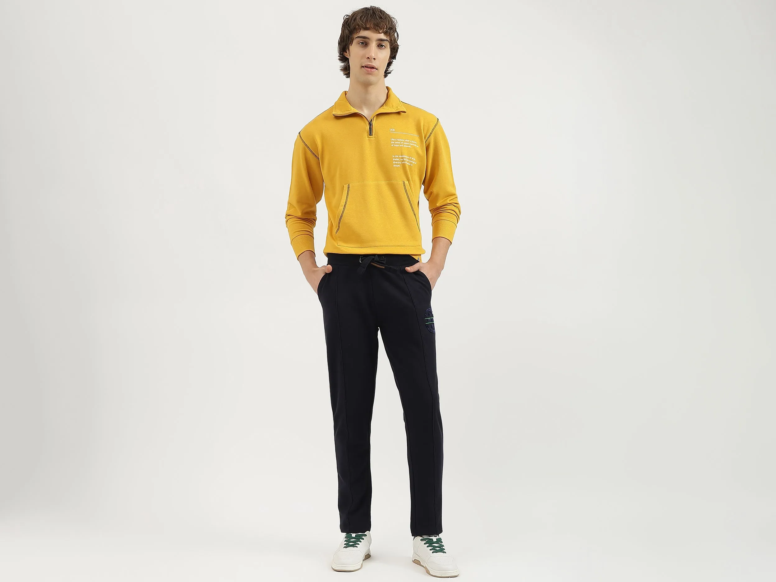 Solid Regular Fit Trousers