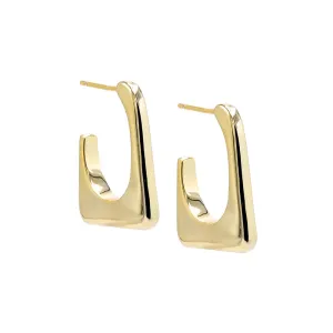 Solid Unique Shape Hoop Earring