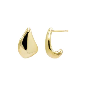 Solid Unique Shape On The Ear Stud Earring