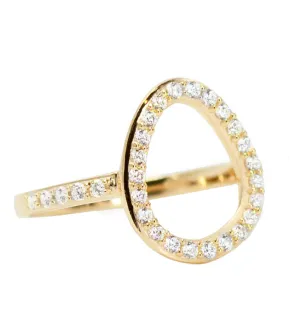 Sparkle Pebble Outline Ring