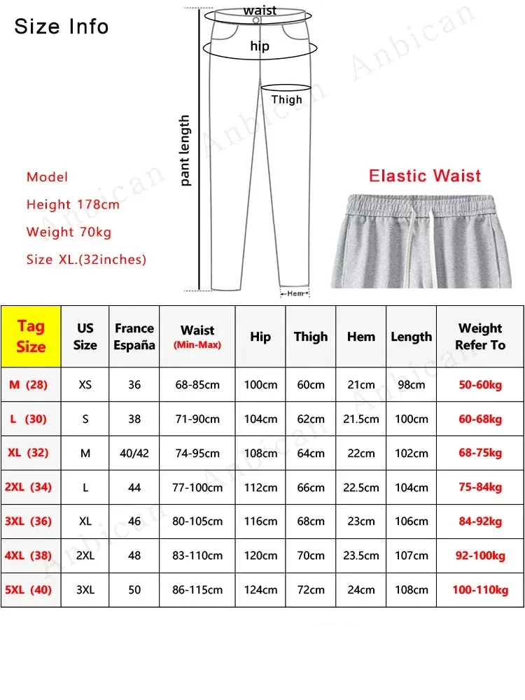 Spring Autumn Men Sweatpants