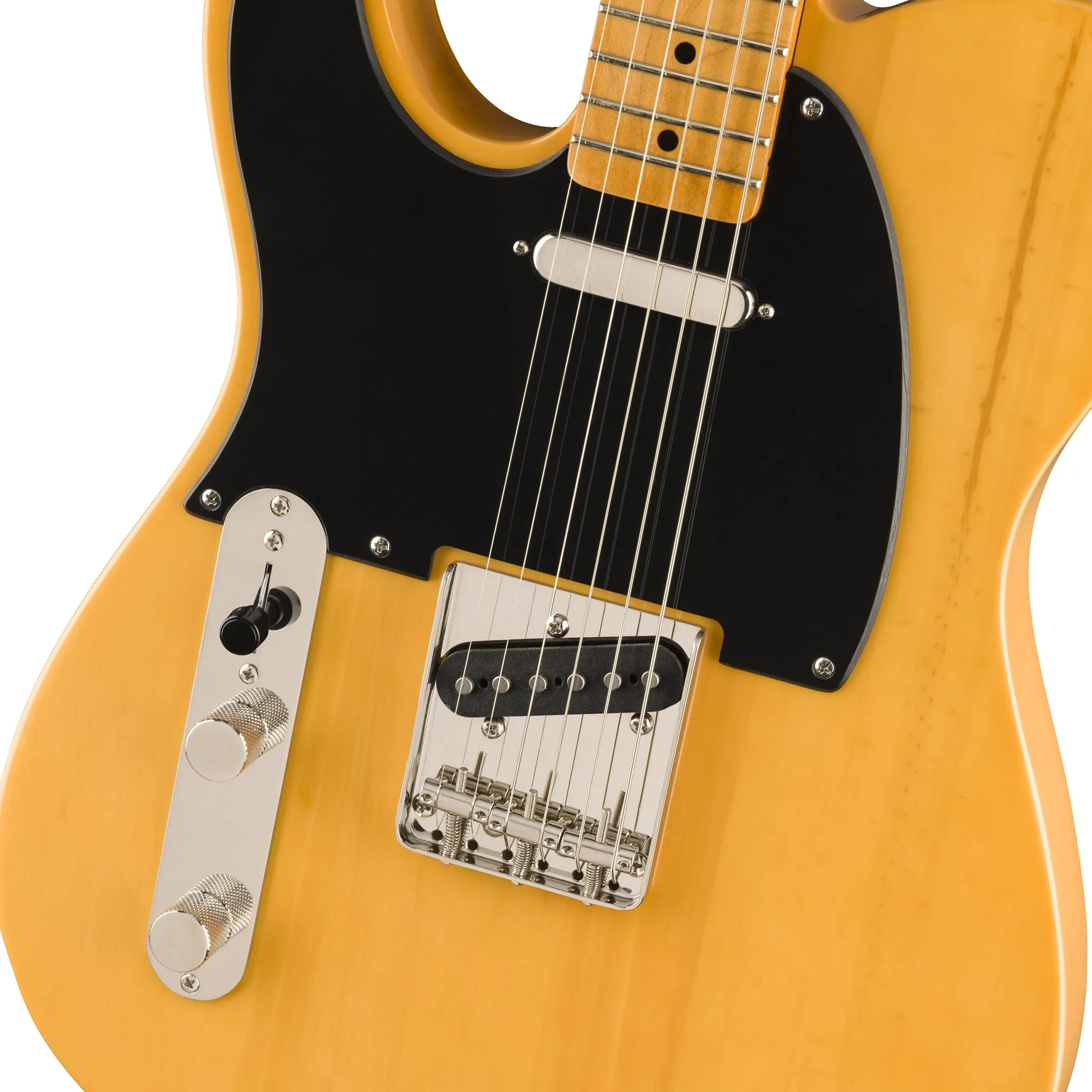 Squier Classic Vibe 50s Telecaster Left-Handed Electric Guitar, Maple FB, Butterscotch Blonde