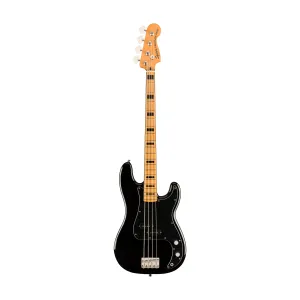 Squier Classic Vibe 70s Precision Bass Guitar, Maple FB, Black