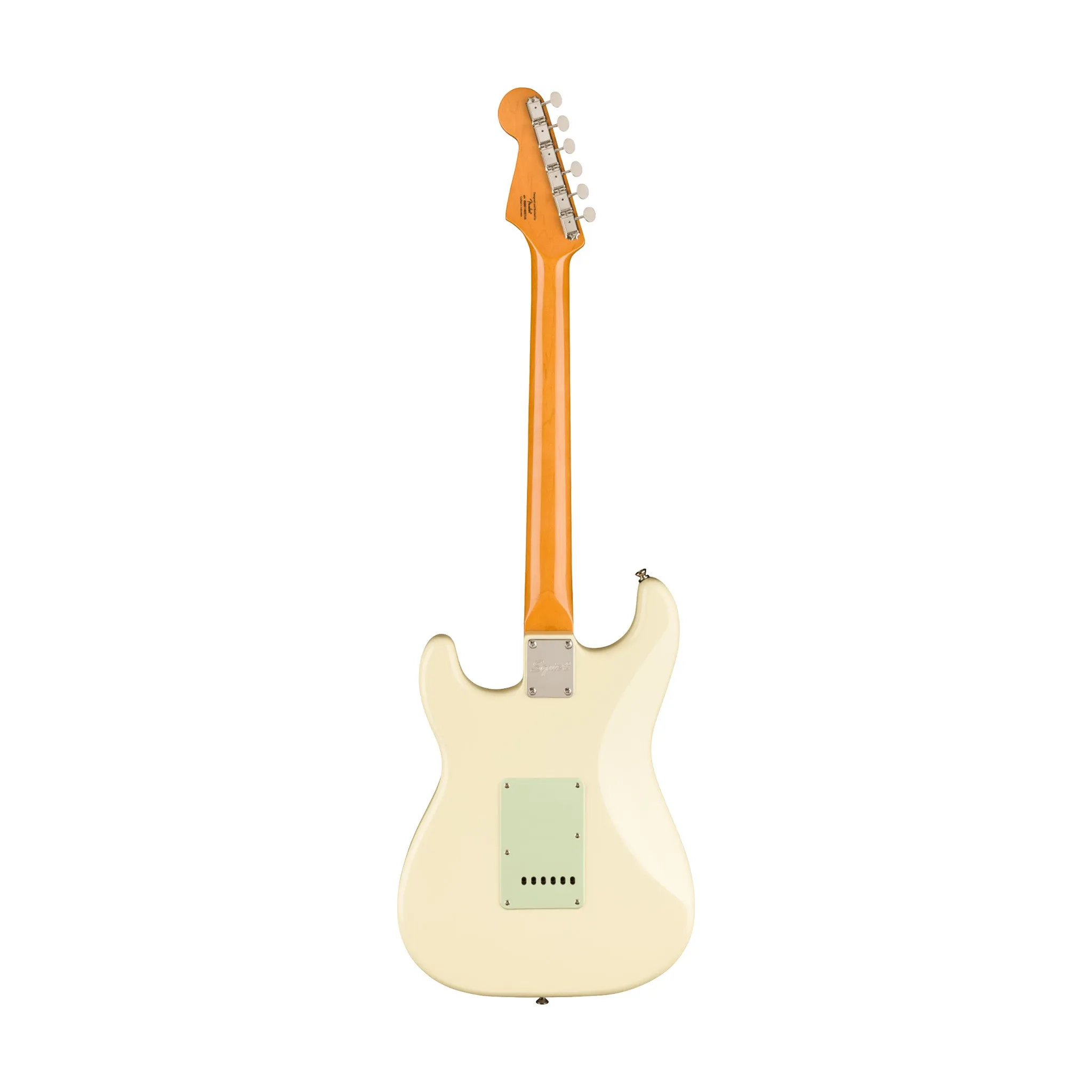 Squier FSR Classic Vibe 60s Stratocaster Electric Guitar, Indian Laurel FB, Olympic White