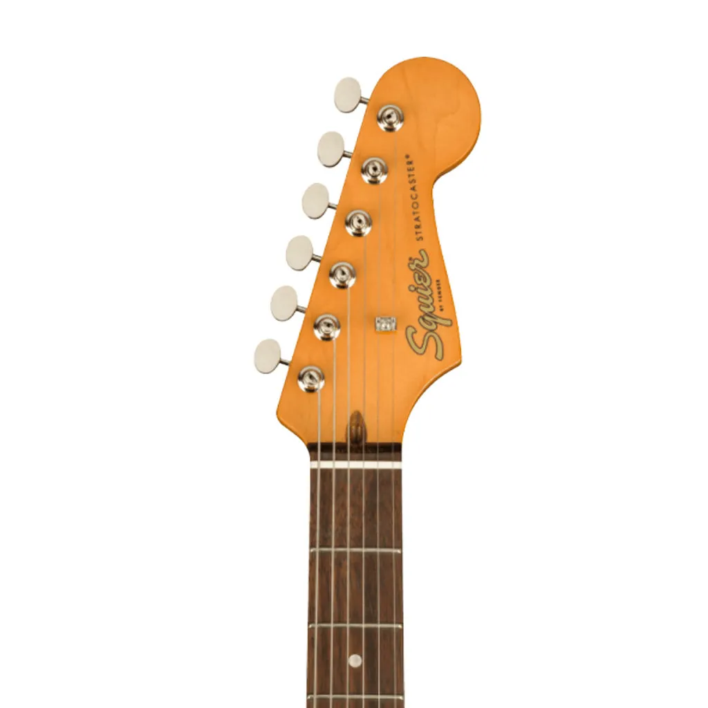 Squier FSR Classic Vibe 60s Stratocaster Electric Guitar, Indian Laurel FB, Olympic White