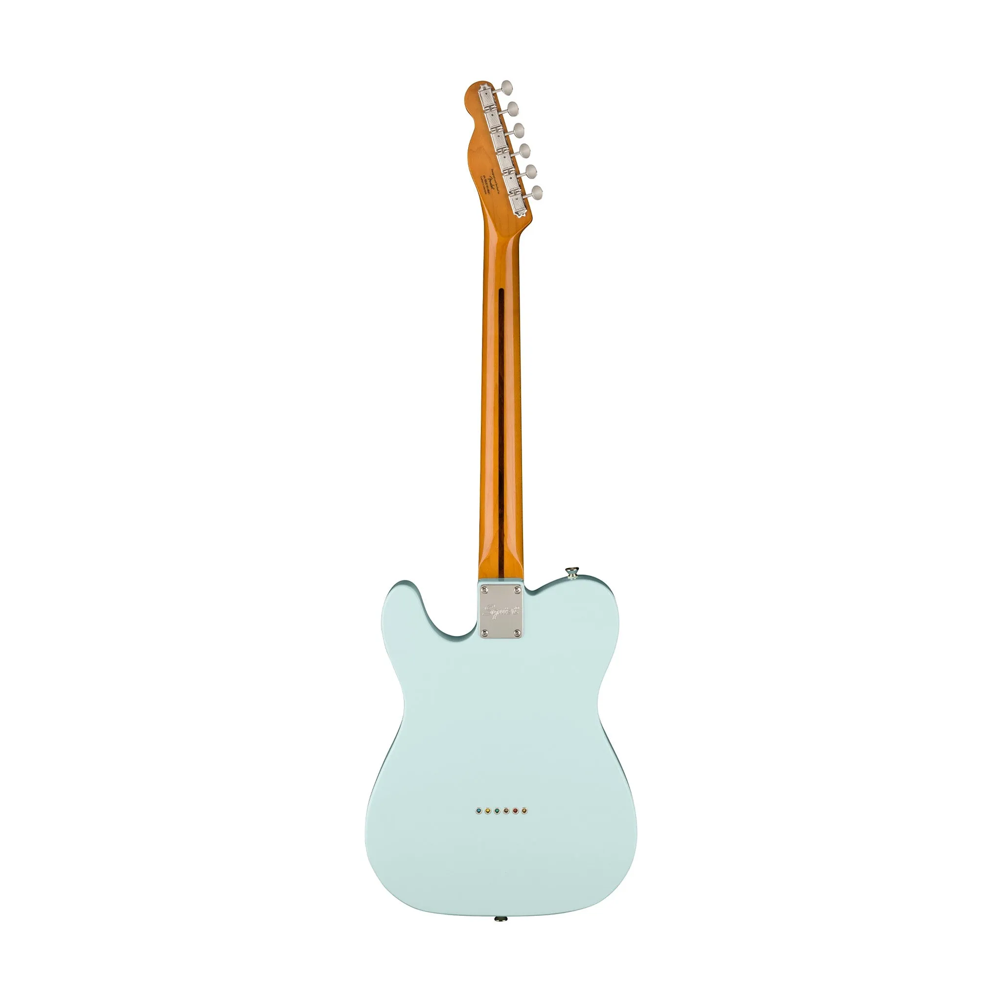 Squier FSR Classic Vibe 60s Telecaster Thinline Electric Guitar, Maple FB, Sonic Blue