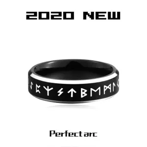 Stainless Odin Norse Viking Amulet Rune Mens Ring