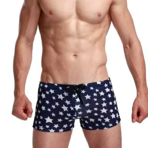 Star Printing Swim Trunks