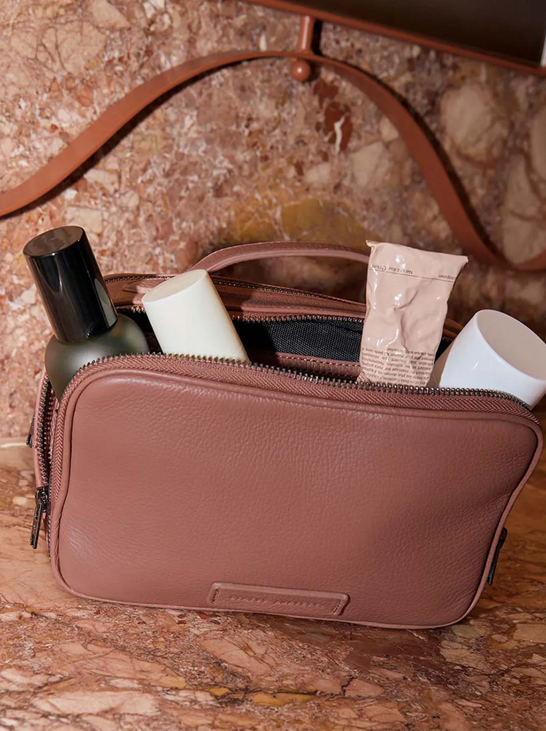 Status Anxiety - Other Side Toiletry Bag - Dusty Rose