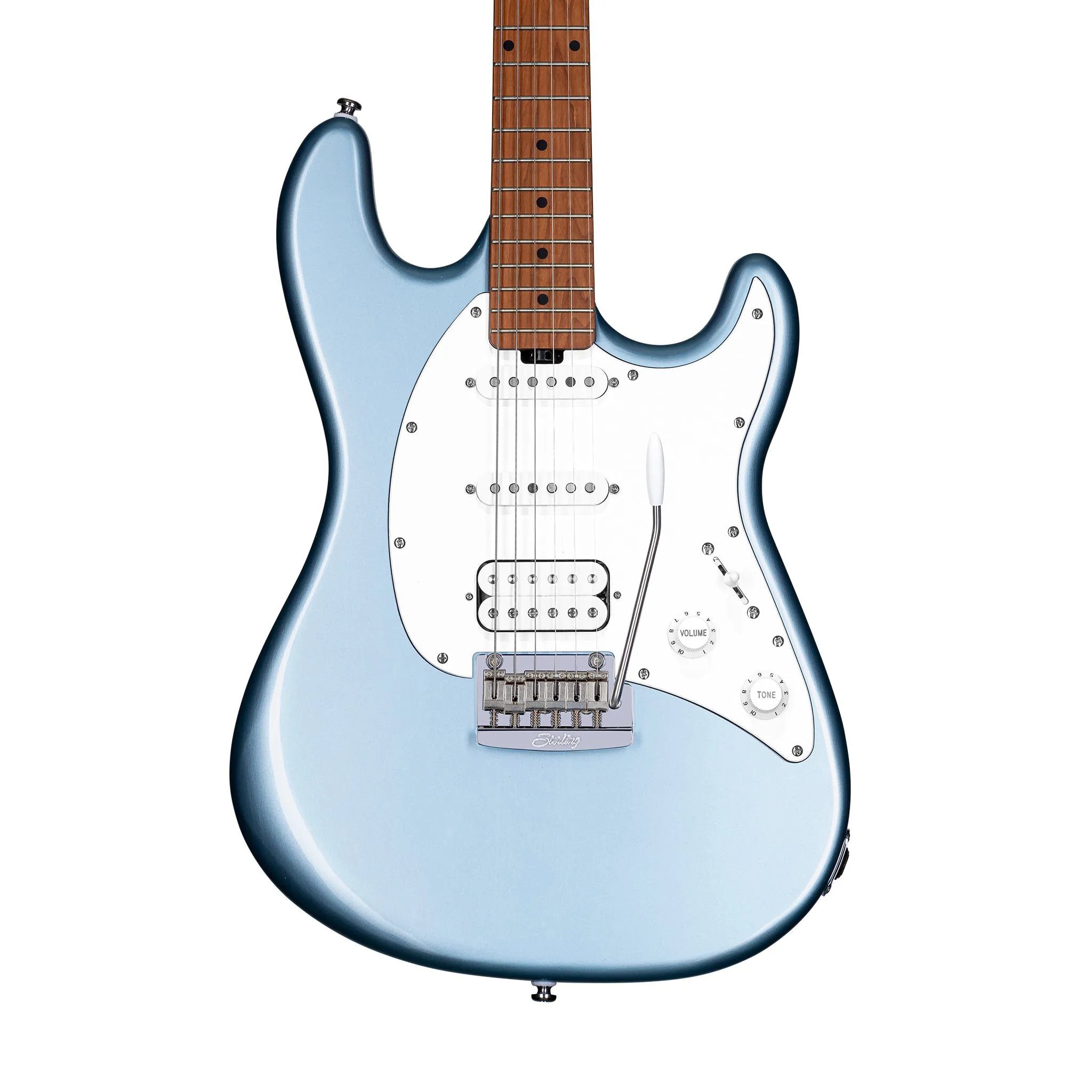 Sterling by Music Man CT50HSS Cutlass Electric Guitar, Firemist Silver