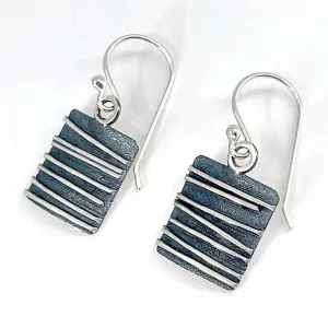 Sterling Silver and Patina Earrings