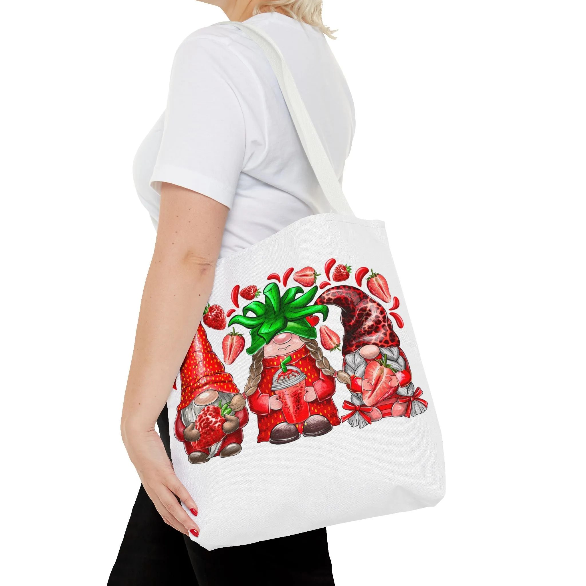 Strawberry Gnomes Tote Bag
