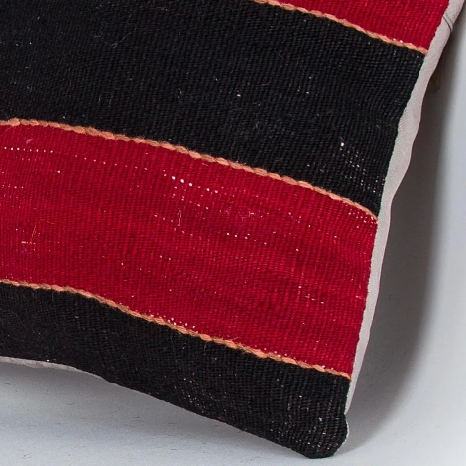 Striped Multiple Color Kilim Pillow Cover 16x16 7472