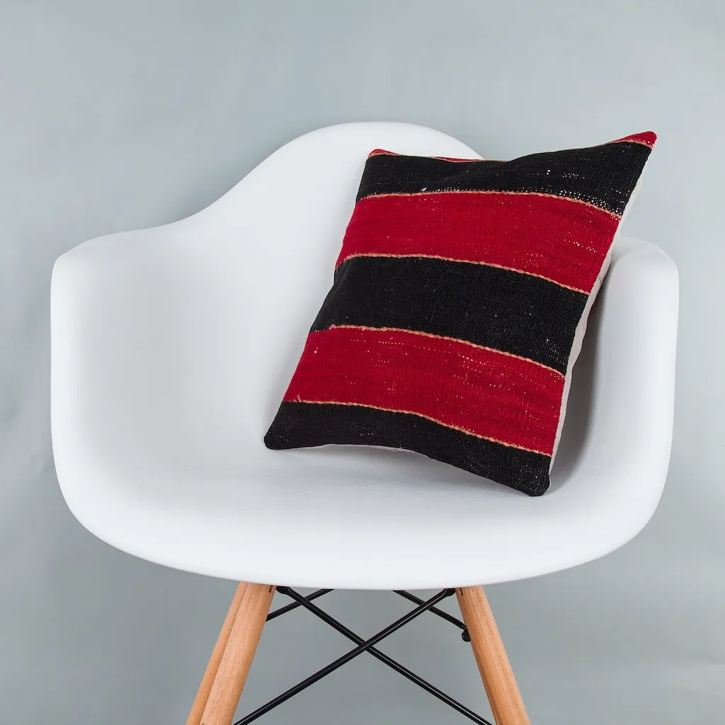 Striped Multiple Color Kilim Pillow Cover 16x16 7472