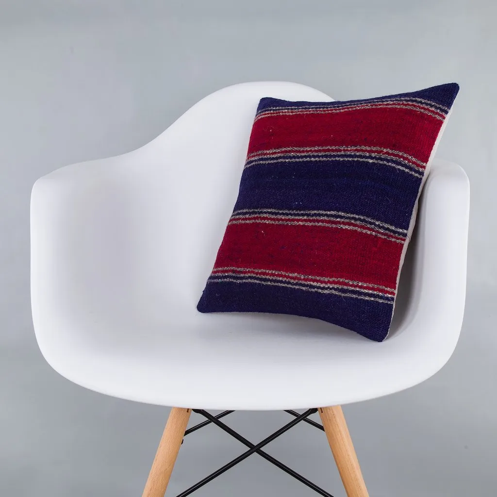 Striped Multiple Color Kilim Pillow Cover 16x16 7563