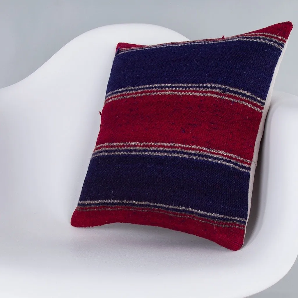Striped Multiple Color Kilim Pillow Cover 16x16 7564