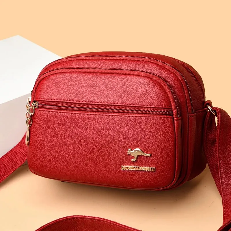 Stylish Multi-pocket PU Leather Shoulder Bag