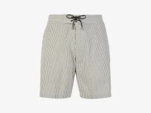 Sunset Short Cotton and Hemp Denim Drawstring Short - Pearl Grey