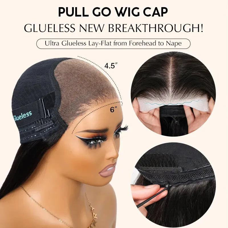 Super Natural Glueless Ready To Wear 6x4.5 HD Lace Straight Wig Pre Plucked Hairline & Bleached Knots & Pre-cut Lace