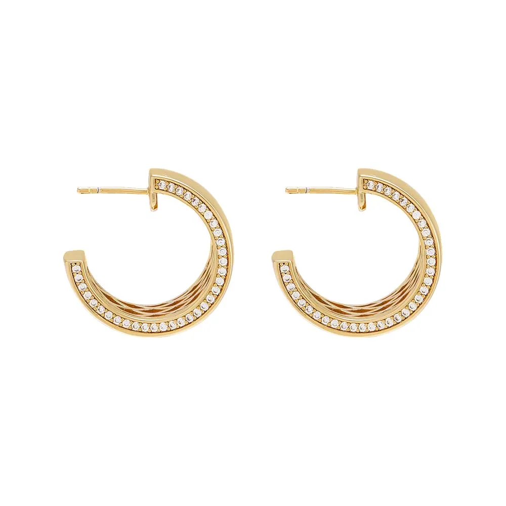 Super Wide Graduated Hoop Earring