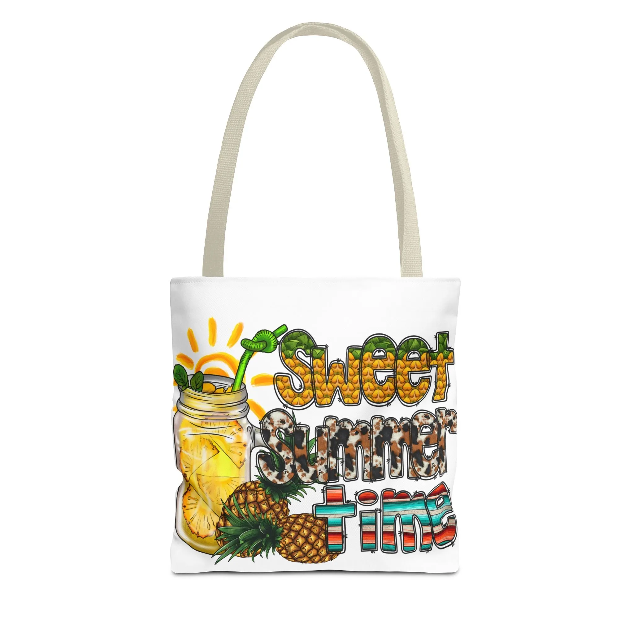 Sweet Summer Time Pineapple Tote Bag