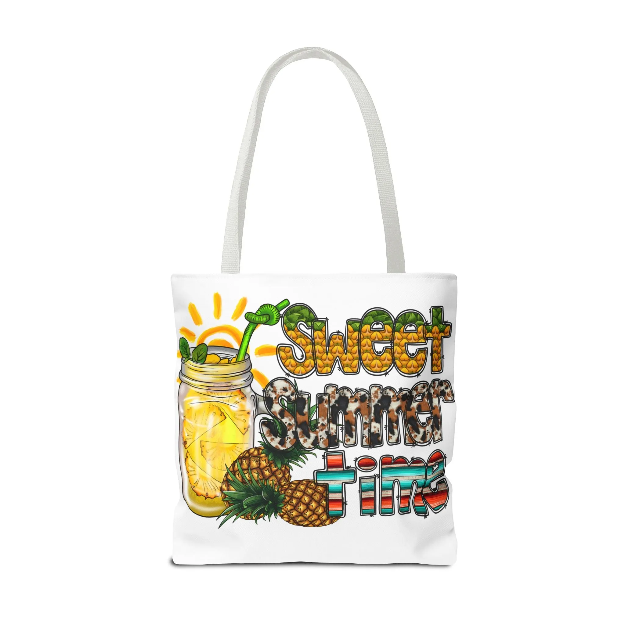 Sweet Summer Time Pineapple Tote Bag