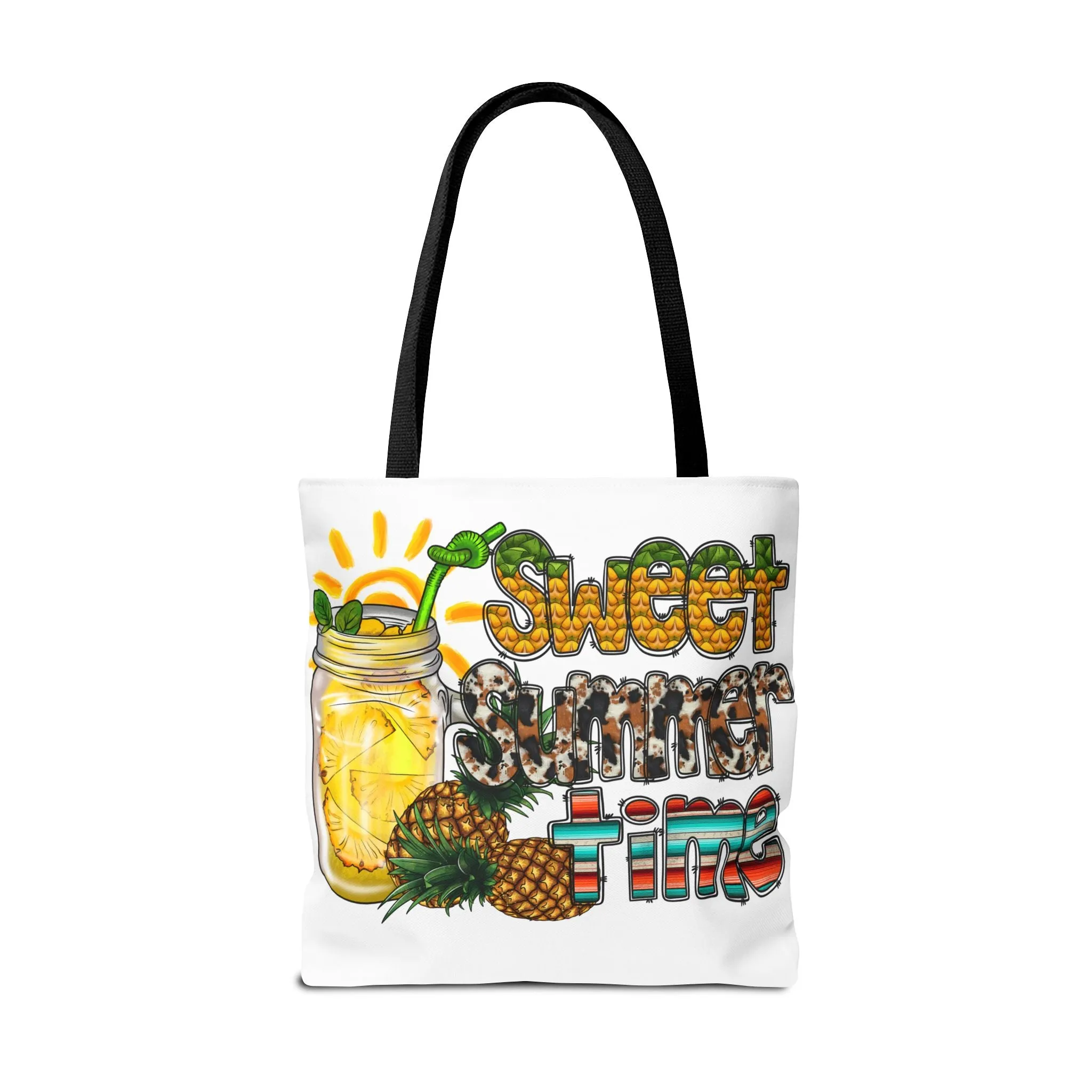 Sweet Summer Time Pineapple Tote Bag