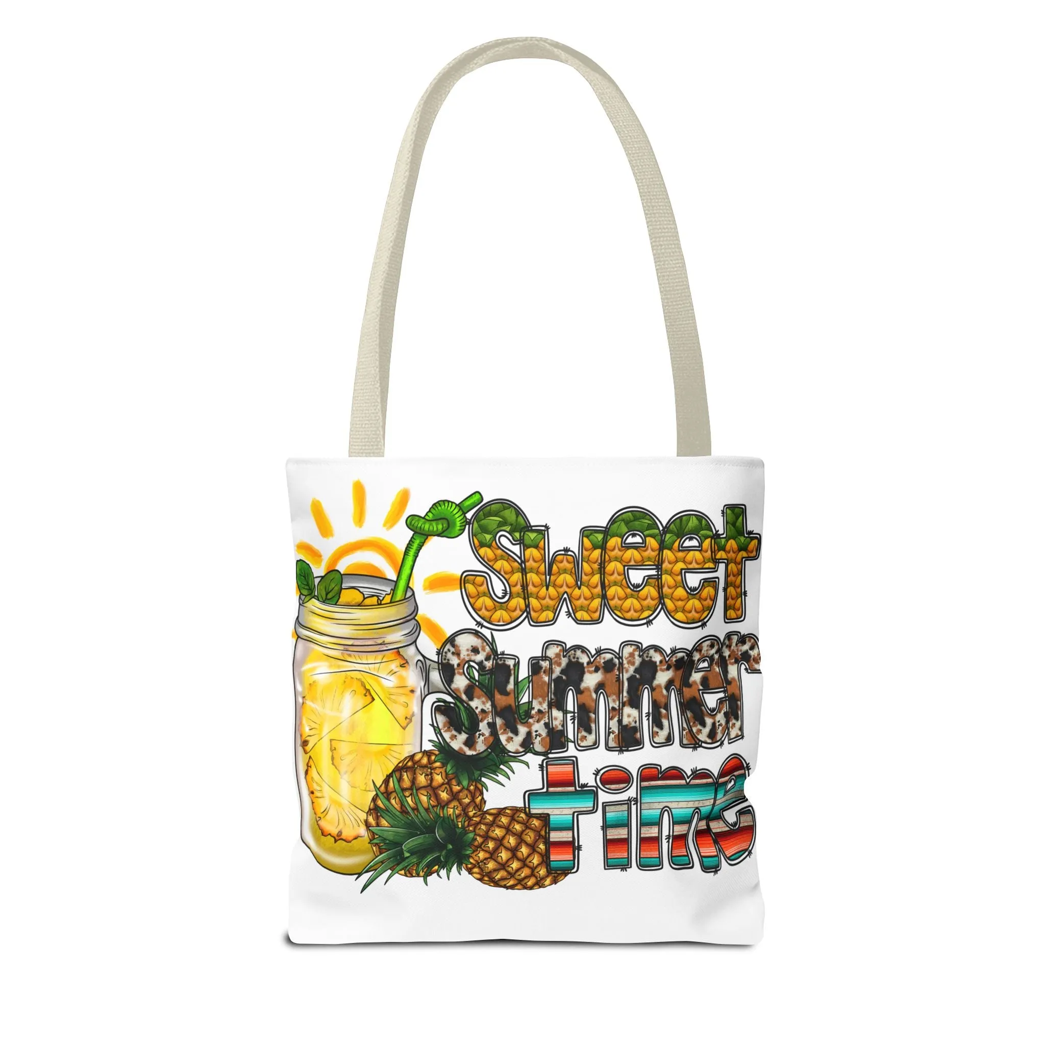 Sweet Summer Time Pineapple Tote Bag