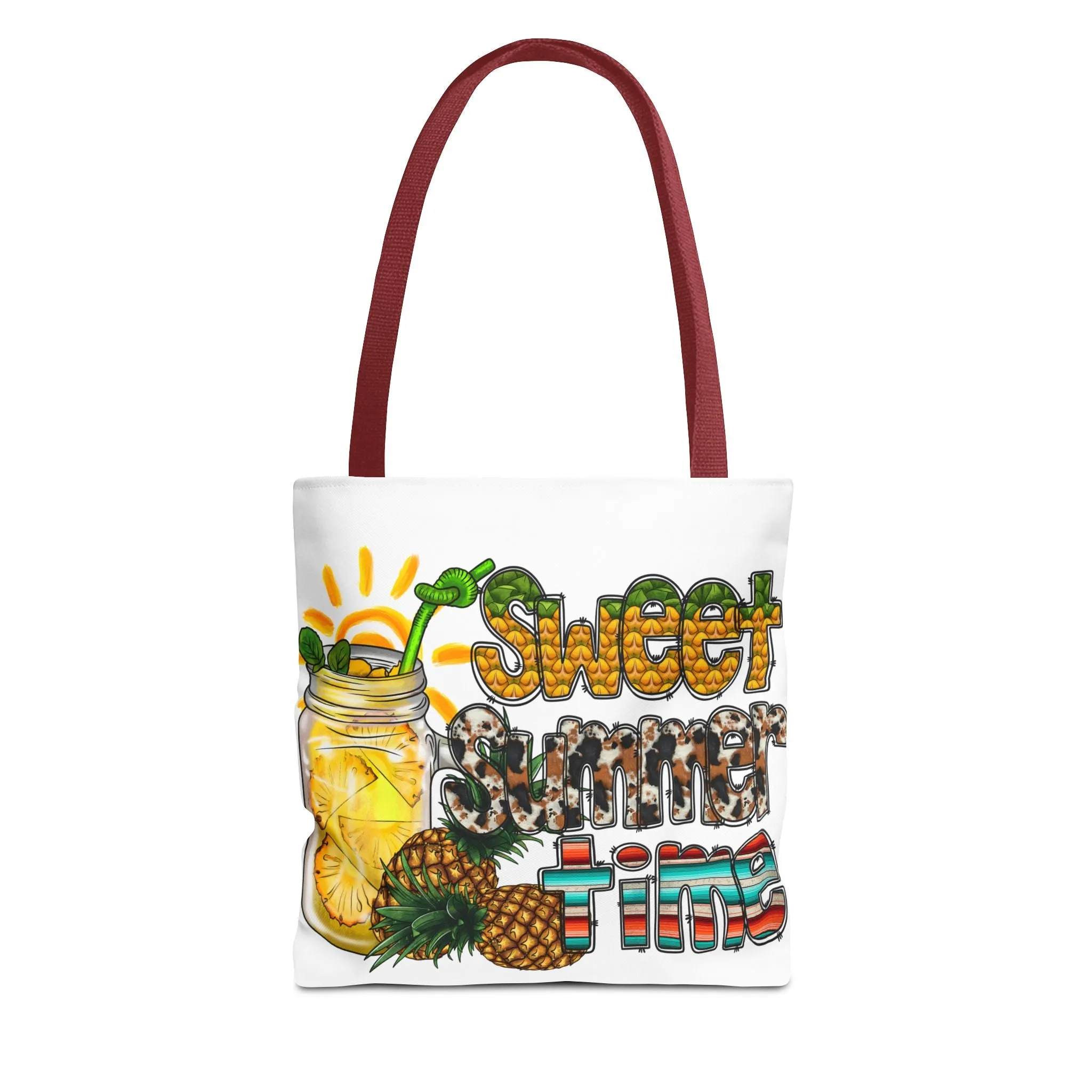 Sweet Summer Time Pineapple Tote Bag